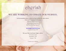 Tablet Screenshot of cherishchildbirth.com